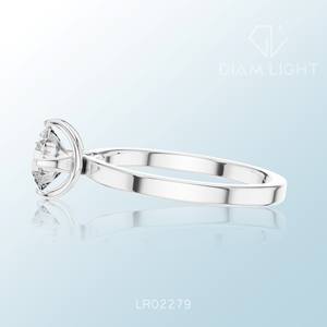 Anillo de Racimo Redondo con Claridad VS, Color F Certificado, Diseño Elegante, Brillante, Joyería de Piedras Preciosas Atemporal para Ocasiones Especiales - Product Image 6