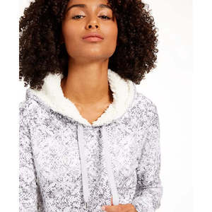 Felpa con Cappuccio Ideology da Donna, Taglia XX-Large, Stampa Serpente, Orlo Arrotondato, Promozionale, Colore Bianco - Product Image 3