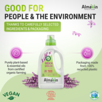 Adoucissant textile AlmaWin RTS 1 Eco Lavande 750ml 30 Lavages Parfum aux Huiles Essentielles Liquide Parfumé pour Linge