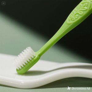 แปรงสีฟันอ่อนนุ่มสีเขียวแบบมินิมอลด้ามจับออกแบบตามหลักสรีรศาสตร์พร้อมลายนูนสำหรับการดูแลช่องปากอย่างอ่อนโยน50กล่อง - Product Image 4