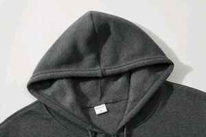 Sudadera con capucha para hombre con estampado personalizado de alta calidad y tendencia con cremallera, sudadera de Color sólido, versión pública - Product Image 4