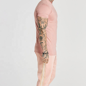 Venta caliente Hombres Transpirable Culturismo Drifit Camisa Moda Casual Hombres Deporte Color sólido Camiseta - Product Image 3