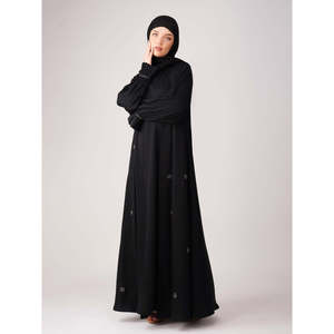 Ensemble Abaya en crêpe Azizah Handwork - Product Image 3