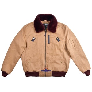 เสื้อแจ็กเก็ตนักบินเครื่องบิน B15วินเทจปกคอเสื้อขนสัตว์คอเสื้อเสื้อนอกฤดูหนาวให้ความอบอุ่น - Product Image 4
