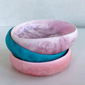 Unique Shape Resin Serving <b>Bowl</b> Modern <b>Bowl</b> Round With Natural Polish Modern Design <b>Large</b> Dough Serving <b>Bowl</b> for Home Hotel Use - Product Image 1