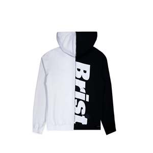 Sweat à capuche zippé séparé décontracté FC Real Bristol [FCRB-190057] en molleton bouclette, tailles XS-XL, collection automne, motif uni, capuche imprimée - Product Image 2