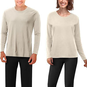 Vêtement médical de réadaptation en jersey de coton de qualité supérieure pour patients hospitaliers, t-shirt unisexe à manches longues, logo personnalisé - Product Image 5