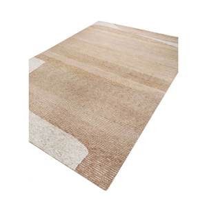 พรมขนสัตว์ถักมือสีเบจและสีน้ำตาลลายแบบนามธรรมสำหรับห้องนั่งเล่น ทางเข้าบ้าน และโถงทางเดิน-Aiwl-1030 สำหรับวัยรุ่น - Product Image 2