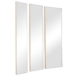 Espejo de pared moderno de metal con forma rectangular dorada para hotel, apartamento, sala de estar, dormitorio, pasillo, decoración de pared, espejo de tocador - Product Image 1
