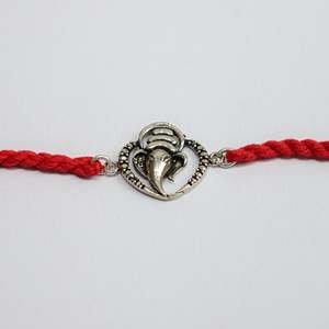 Rakhi de Plata 925 con Bendiciones de Ganesha en Forma de Corazón, Regalo para Ocasiones Especiales - Product Image 3