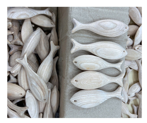 Poisson en bois de qualité supérieure fabriqué au Vietnam Motifs peints à la main vibrants, approvisionnement en vrac disponible pour l'exportation à bon prix Poisson en bois - Product Image 6