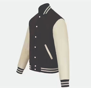 Wholesale Classic Vintage Baseball Custom Made with Wool and Genuine Cowhide Leather CollegeBaseballjacket for men DDP Shipping - Product Image 2