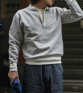 Sudadera con capucha de manga larga atlética cálida informal para hombre, sudadera de lana con media cremallera y logotipo personalizado, ropa de calle de algodón 100% al por mayor - Product Image 4