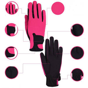 Gants d'équitation pour hommes avec logo personnalisé, taille premium, écran tactile, cuir, épaissis, chauds, antidérapants - Product Image 2