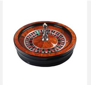 Ruleta AUTÉNTICA de Madera Maciza y Plástico, Mesa de Póker con Garantía de 3 Años, Funcionamiento Manual para Entretenimiento - Product Image 1