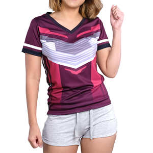 Camiseta de seda básica para mujer, ropa profesional de alta calidad con Logo personalizado, lisa, 100% de algodón, para verano - Product Image 4
