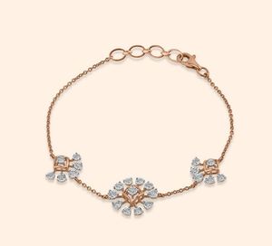 Cadena de diamantes de 18 quilates Pulsera de regalo de lujo de diamantes naturales para mujer 4.793wt Cadena fina y joyería de eslabones - Product Image 2