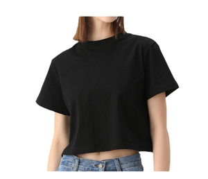 <b>Women's</b> Umbilical <b>Cord</b> Pure Cotton T-<b>shirt</b> Summer 100% Cotton Short-sleeved Solid Color T-<b>shirt</b> for <b>Women</b> - Product Image 2