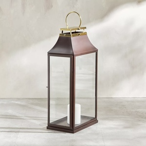 Portavelas de Metal de Dos Tonos, Diseño Rectangular Clásico, Hecho a Mano, Duradero, para Decoración Navideña del Hogar, Último Modelo 2026 - Product Image 5