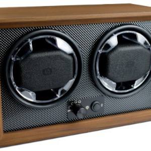 Remontoir de montre automatique WW002, boîtier de protection pour 2 montres, disponible en matériaux PU, acrylique, bois, MDF, boîte de rangement carrée - Product Image 1