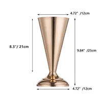 Vase à fleurs moderne en aluminium poli de luxe, fait main, élégant centre de table pour salle à manger, hall d'hôtel et décoration d'événements