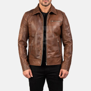 Breathable And Lightweight Genuine <b>Leather</b> Winter <b>Jacket</b> For Men Offering Comfort Style And <b>Long</b> Lasting Durability - Product Image 2