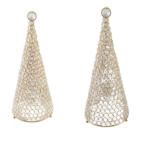 โคมระย้าคริสตัลสีทองแปลกใหม่สำหรับเทียนตกแต่งระเบียงบ้านที่ทำด้วยมือ - Product Image 4