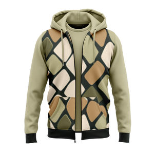 Custom Full Sublimation <b>Hoodie</b> All Over Print Zip up <b>Hoodie</b> Men Graphic Hoodies Streetwear hoodies - Product Image 3