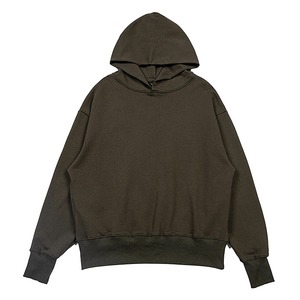 Sudadera con capucha negra unisex de alta calidad 300GSM French Terry Boxy Pullover de gran tamaño pesado OEM servicio al por mayor cuello con capucha - Product Image 2