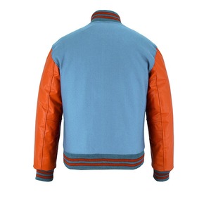 Patchs en chenille personnalisés Letterman College Blouson d'aviateur pour hommes, veste universitaire en cuir et laine de baseball pour hommes - Product Image 6