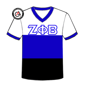 Zeta Phi Beta Soror haute qualité vêtements pour femmes en gros femmes chemises à manches courtes mode unisexe col en V femmes t-shirts - Product Image 3