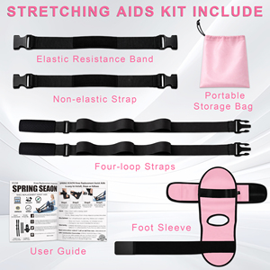 Correa de Estiramiento de Pies Ajustable OEM Personalizada para Yoga, Cinturón de Estiramiento de Piernas para Pilates, Rehabilitación, Fisioterapia y Entrenamiento - Product Image 3