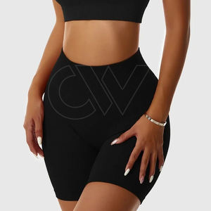 Nouveaux vêtements de sport simples pour femmes taille haute tricoté ensemble de fitness sans couture ensemble de yoga court - Product Image 3