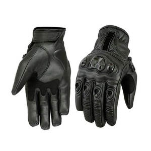 Gants de moto en cuir pour hommes, coupe-vent, imperméables, respirants, hiver, impression personnalisée, doigts complets, taille personnalisée - Product Image 6