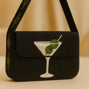 Bolso de mano y cartera VLemon con cuentas de cristal, diseño único, color personalizado, para vacaciones de verano - Product Image 2