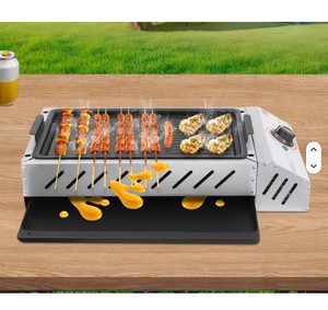 Barbecue électrique d'extérieur de haute qualité, plaque de cuisson antiadhésive en aluminium, pour usage domestique sur table - Product Image 3