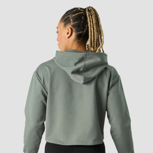 Sweats à capuche courts coréens en coton de qualité supérieure pour femme confortables et à la mode pour l'hiver Casual Outdoor Knitted Hoodies - Product Image 6