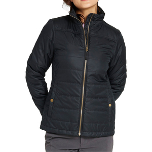 Vente en gros de vestes en duvet d'hiver pour femmes manteaux à bulles couleur unie, respirante, matelassée, respirante et légère, emballable OEM - Product Image 6