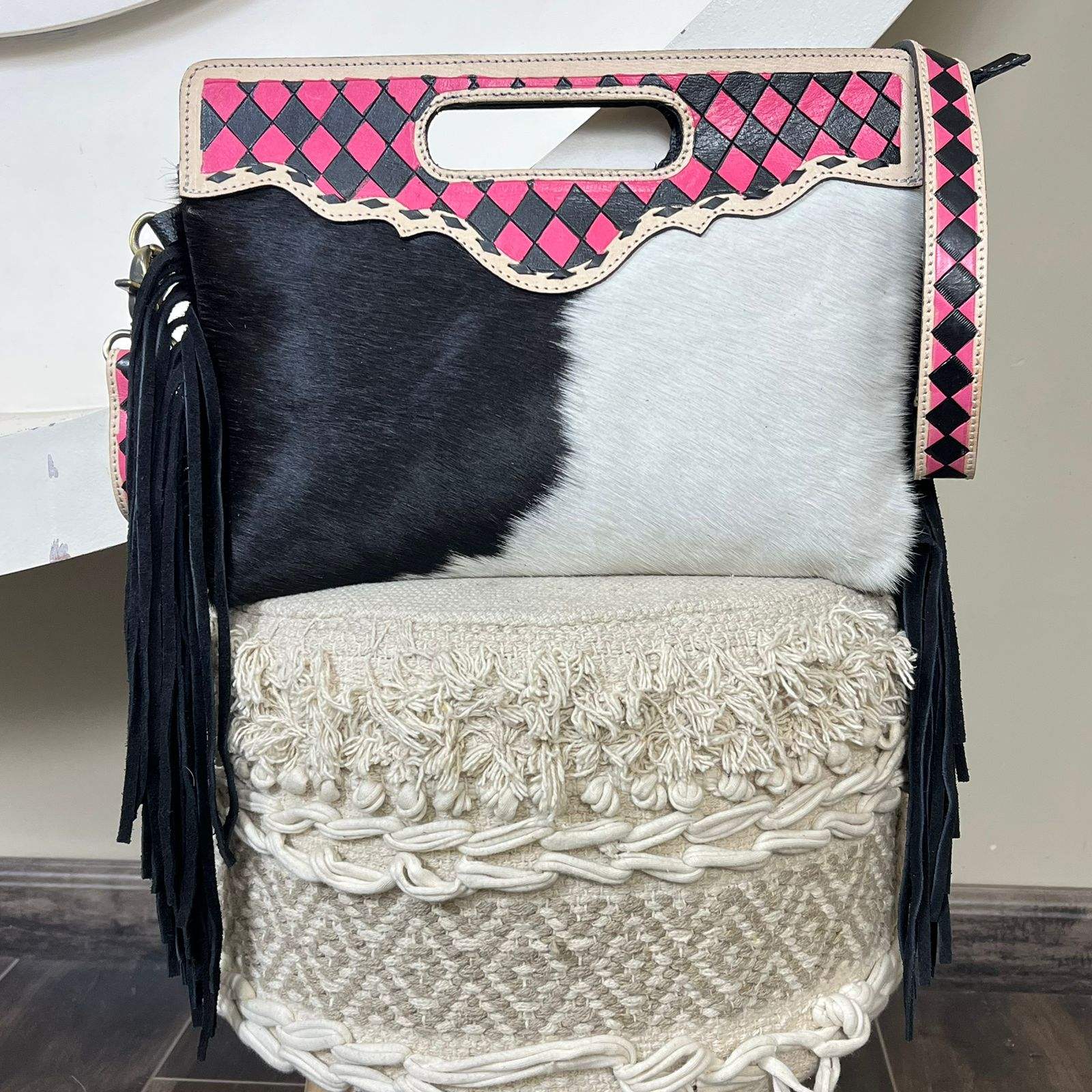 Pink & Black Checkered