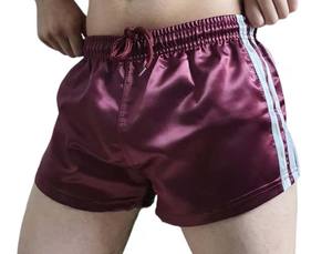 Bas athlétique Brillant Satin Qualité Gym Short De Bain Brillant Distressed Vintage Look Séchage Rapide Respirant - Product Image 2