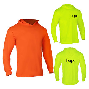 Camisa DE TRABAJO Dry Fit para hombre Sudadera con capucha de manga larga de poliéster 100% con logotipo frontal Tejido de sarga de punto Ropa DE TRABAJO personalizada para la temporada de invierno - Product Image 1