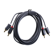 Adaptador de vídeo para coche, cable de audio chapado en oro, cobre desnudo, PVC, 2M, 5m, para monitor de ordenador de coche, reproductores de vídeo y DVD, RoHS