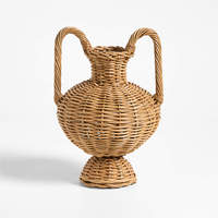 Nouveau vase décoratif en rotin design pour la décoration de la maison fabriqué au Vietnam