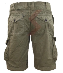 Pantalon court à poches multiples Short utilitaire en coton corduroy à taille élastique Pantalon court en polaire Prix de gros - Product Image 3