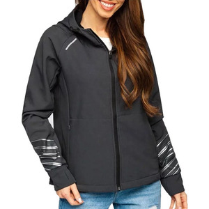 Chaqueta de caparazón blando para mujer, chaqueta cortavientos impermeable de invierno OEM, chaquetas personalizadas de alta calidad al por mayor - Product Image 3