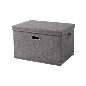 Boîtes à Offre Spéciale Paniers de rangement en tissu avec poignées en corde pour garde-robe vêtements grande boîte à bijoux pliable Cube de rangement en tissu - Product Image 1