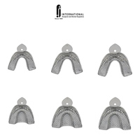 Tray Impresi Gigi Manual Berkualitas Tinggi Profesional, Ringan, Dapat Digunakan Kembali, Bersertifikat CE, Bahan Stainless Steel, OEM, Laris Terjual