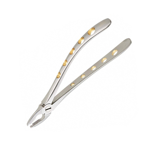 Pinzas de Extracción Manuales SURGIMPEX de Alta Calidad con Certificación CE, Doradas, para Molares Inferiores, Tipo Cuerno de Vaca, Clase I ISO13485, 3 Años de Garantía - Product Image 6