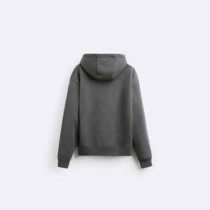 Sudadera con Capucha para Hombre, Transpirable, Talla Grande, Sudadera de Invierno Personalizada, Jersey con Cierre, Color Sólido - Product Image 5