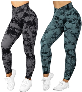 Leggings de yoga sublimés pantalons de gym pour le fitness Leggings d'entraînement de gym de haute qualité pour femmes taille haute personnalisés OEM - Product Image 1